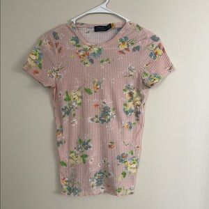 Polo by Ralph Lauren Pink Floral Women's Top